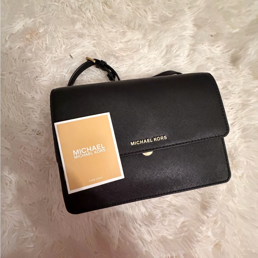 Michael Kors Black Crossover Purse